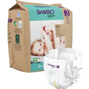 Bambo Nature 3 dětské plenkové kalhotky paper bag 4-8kg 28ks