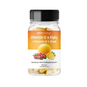 MOVit Vitamin C s šípky + Vitamin D + Zinek tbl.30