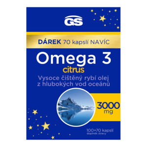 GS Omega 3 citrus cps.100+70 dárek 2023
