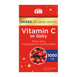 GS Vitamin C1000 se šípky tbl.100+30 dárek 2023 - II. jakost