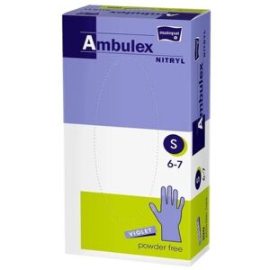 Ambulex Nitryl rukavice nepudrové violet S 100ks - II. jakost