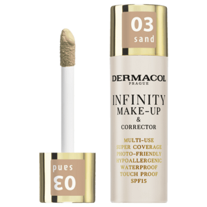 Dermacol Infinity make-up&korektor č.03 sand 20g
