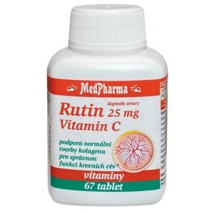 MedPharma Rutin 25mg a vitamin C tbl.67