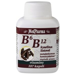 MedPharma B6, B12, kyselina listová cps.107