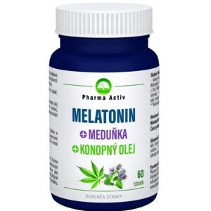 Melatonin Meduňka Konopný olej tob.60