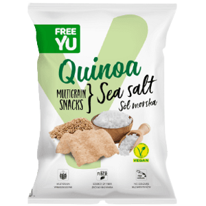Free Yu Quinoa vícezrnné chipsy s mořskou solí 70g