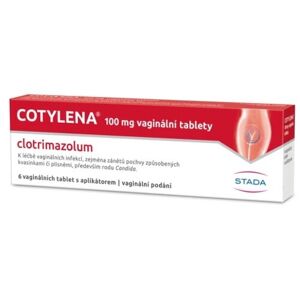 COTYLENA 100MG vaginální neobalené tablety 6