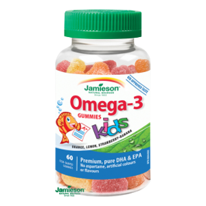 JAMIESON Omega-3 Kids Gummies želatin.pastil.60ks - II. jakost