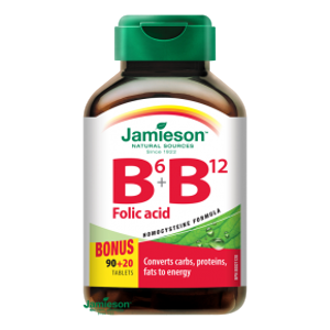 JAMIESON Vitamíny B6 B12+kyselina listová tbl.110 - II. jakost