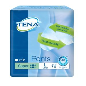 TENA Pants Super Large - Inkontinenční kalhotky (12ks) - II. jakost