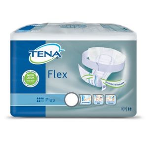 TENA Flex Plus Small - Inkontinenční kalhotky s páskem na suchý zip (30ks) - II. jakost