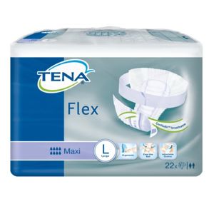 TENA Flex Maxi Large - Inkontinenční kalhotky s páskem na suchý zip (22ks) - II. jakost