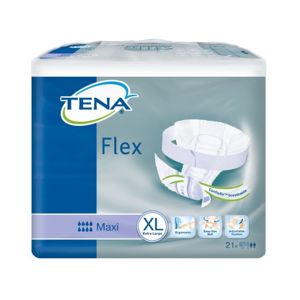 TENA Flex Maxi XL - Inkontinenční kalhotky s páskem na suchý zip (21ks) - II. jakost