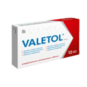 VALETOL 300MG/150MG/50MG neobalené tablety 12