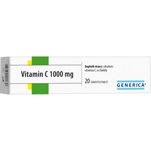 Vitamin C 1000 mg Generica tbl. eff. 20 - II. jakost