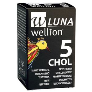 Wellion LUNA testovací proužky cholesterol 5ks - II. jakost