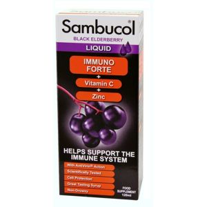 SAMBUCOL Immuno Forte Sirup + vitamin C + zinek 120ml - II. jakost