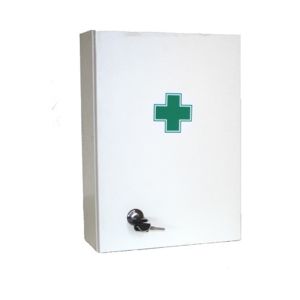 Lékárnička - bílá dřevěná 330x230x120mm prázdná - II. jakost