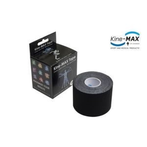 KineMAX Classic kinesiology tape černá 5cmx5m - II. jakost