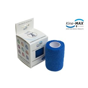 KineMAX Cohesive elastické samofixační 7.5cmx4.5m modré - II. jakost