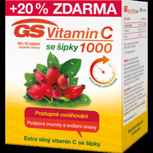 GS Vitamin C1000 + šípky 50+10 tablet ČR/SK