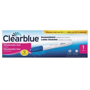 Clearblue EASY - snadný těhotenský test 1ks - II. jakost