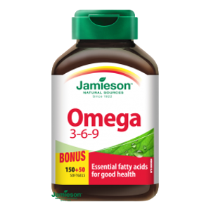 JAMIESON Omega 3-6-9 1200mg cps.150+50 - II. jakost