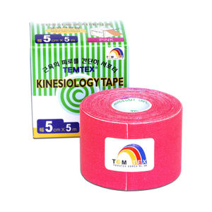 Tejp. TEMTEX kinesio tape růžová 5cmx5m - II. jakost