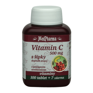 MedPharma Vitamin C 500mg s šípky prodlouženým účinkem tbl.107 - II. jakost