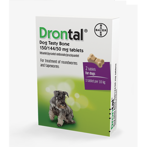 Drontal Dog Flavour 150/144/50mg pro psy 24 tablet