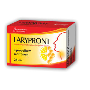 Larypront tbl.24 s propolisem a citrónem - II.jakost