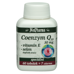 MedPharma Coenzym Q10 30mg + Vitamin E + Selen 67 tablet - II. jakost