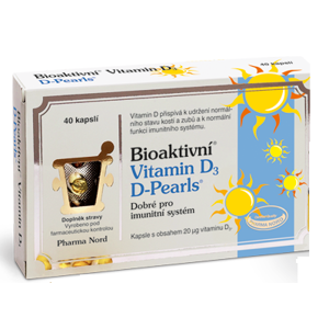 Bioaktivní Vitamin D3 D Pearls cps.40