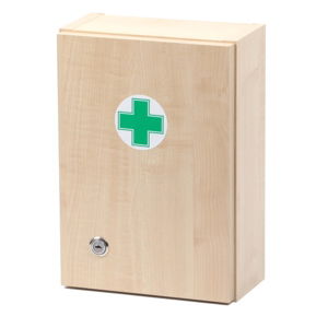 Lékárnička dřevěná s náplní ZM05 5 osob - II. jakost
