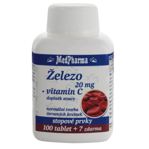 MedPharma Železo 20 mg + vitamin C 107 tablet