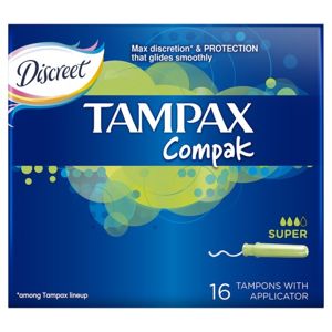 Tampax Compak Super tampony s aplikátorem 16ks
