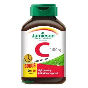 JAMIESON Vitamín C 1000mg s postupným uvolňováním tbl.100+20 - II. jakost