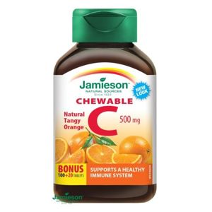 JAMIESON Vitamín C 500mg pomeranč cucací tbl.120 - II. jakost