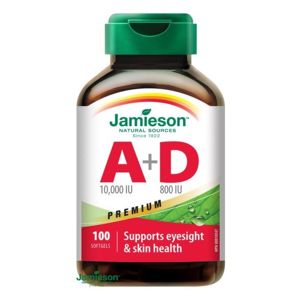 JAMIESON Vitamíny A+D 10000/800IU Premium cps.100 - II. jakost