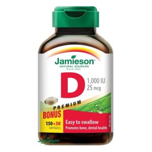 JAMIESON Vitamín D3 1000 IU cps.180