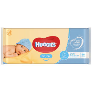 Huggies Pure Dětské vlhčené ubrousky 56ks