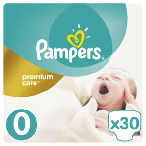 Pampers Premium Care Pack S0 30 ks Newborn - II. jakost