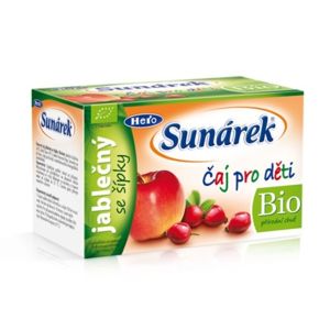 Sunárek Bio čaj jablečný se šípky 20 x 1.5g - II. jakost