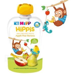 HiPP Hippis Jablko-Hruška-Banán BIO 4m 100g