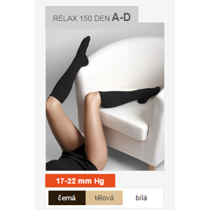 Maxis RELAX lýtková punčocha 150 DEN vel.L černá