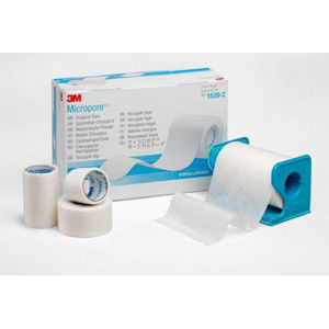 3M Micropore papír.náplast bílá 2.5cmx9.15m 12ks - II. jakost