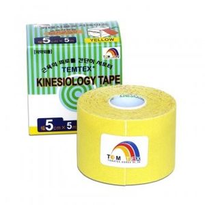 Tejp. TEMTEX kinesio tape žlutá 5cmx5m - II. jakost