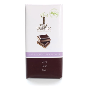 Balance Hořká čokoláda se stévií bez cukru 85g - II.jakost