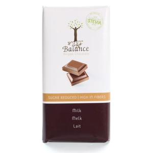 Balance Mléčná čokoláda se stévií bez cukru 85g - II. jakost