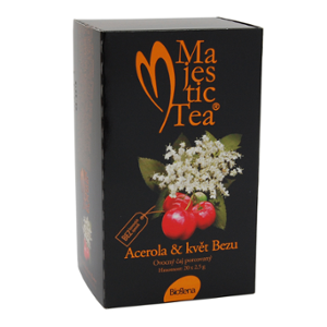 Čaj Majestic Tea Acerola+květ Bezu n.s.20x2.5g - II. jakost